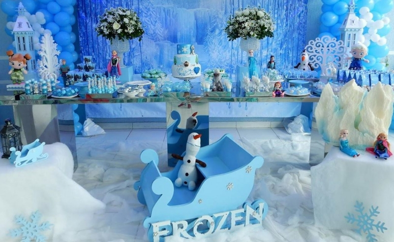 festa frozen luxo