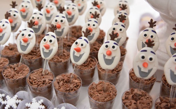 doces para festa frozen