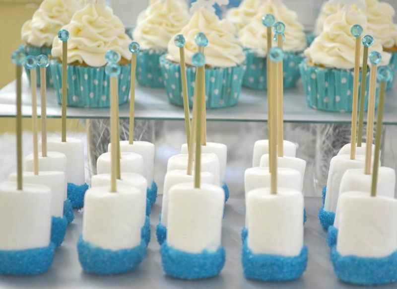 doces para festa frozen