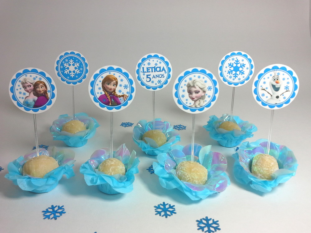 doces para festa frozen