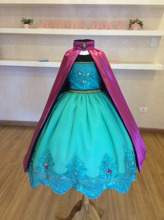 vestido frozen para aniversario