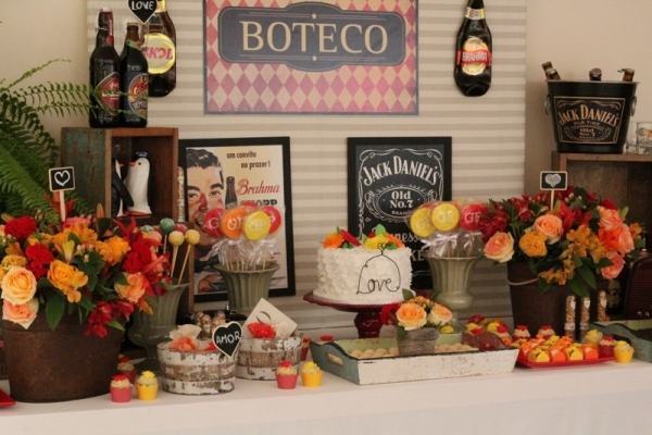 decoração festa boteco