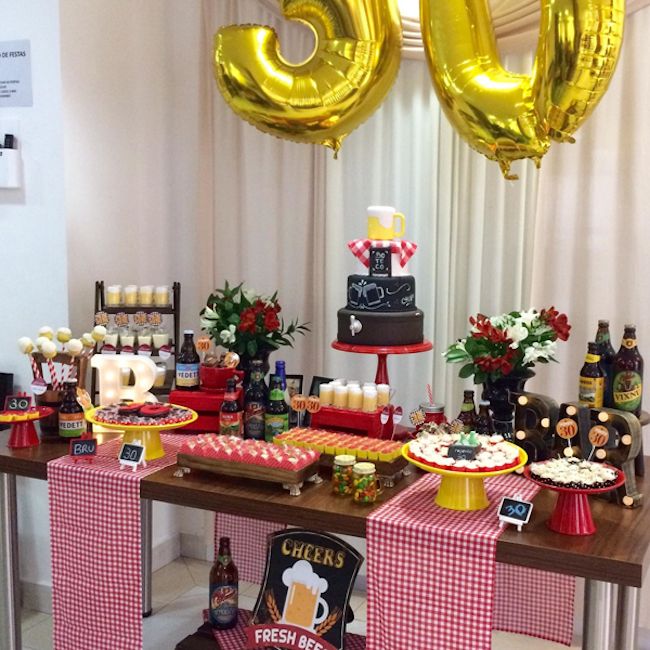 festa 30 anos homem boteco