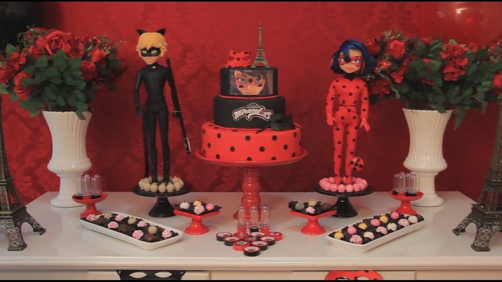 mesa de festa da ladybug