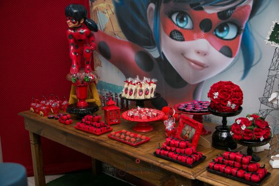 mesa de doces festa ladybug