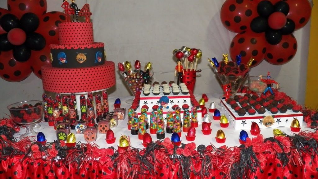 mesa de doces festa ladybug