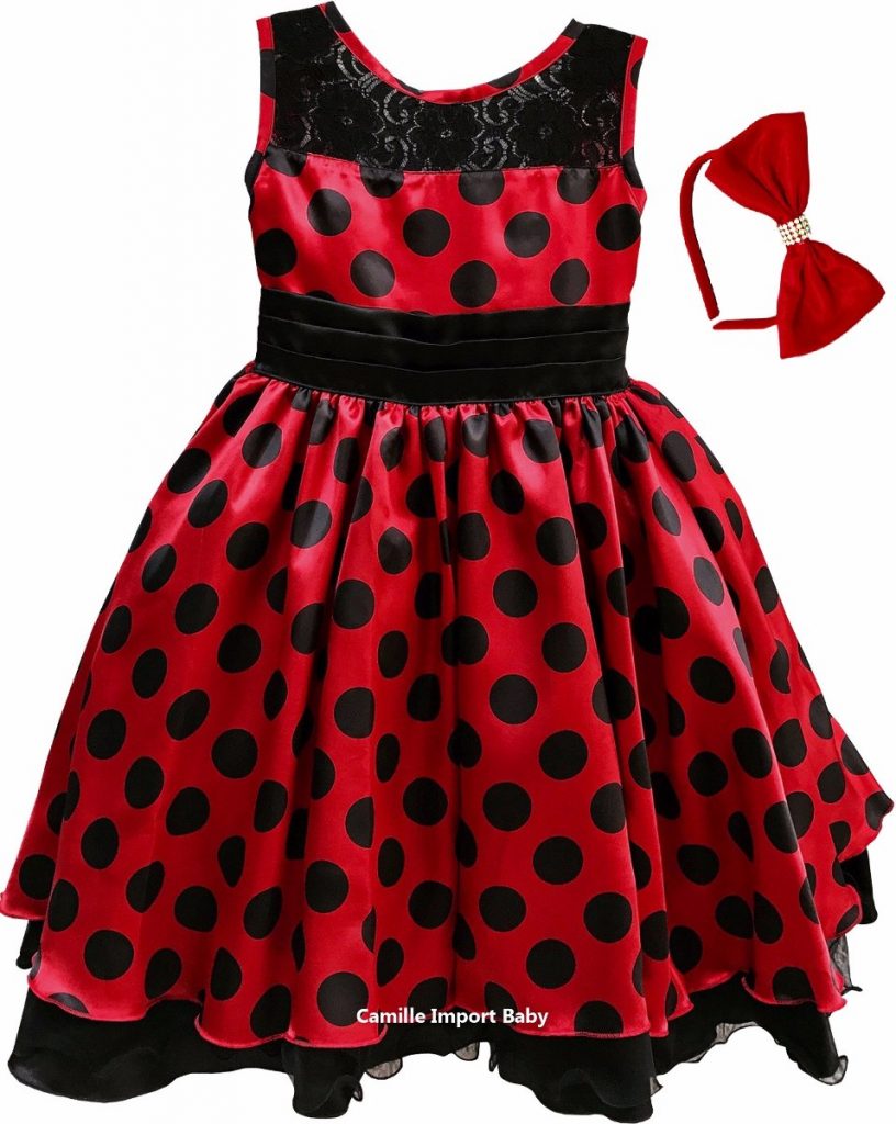 vestido de festa ladybug