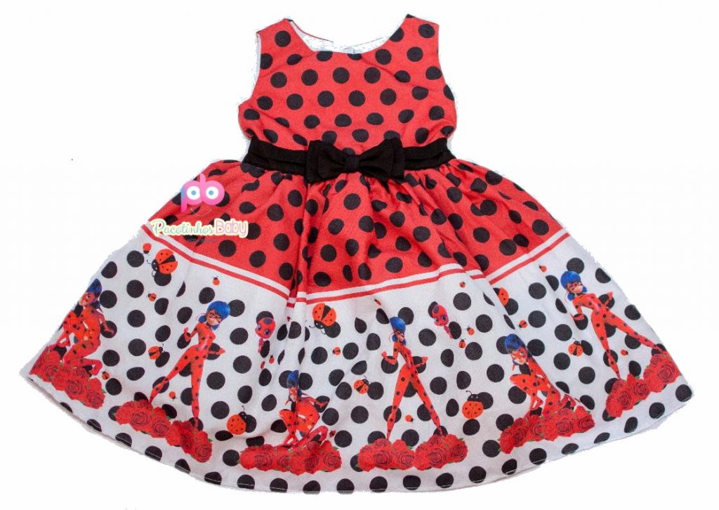 vestido de festa ladybug