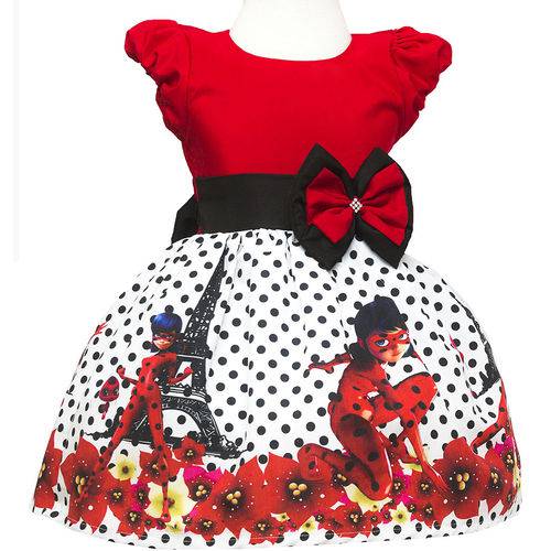 vestido de festa ladybug