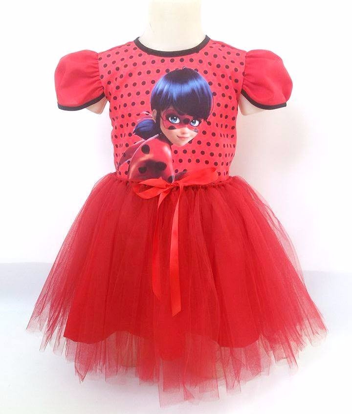 vestido de festa ladybug