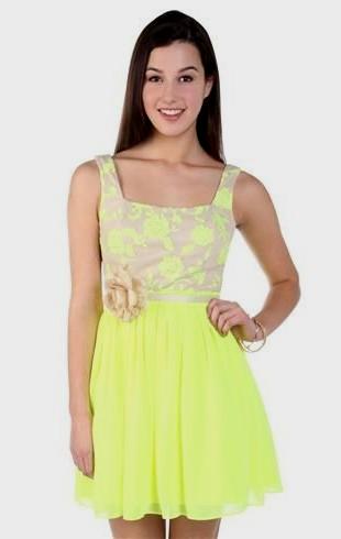 vestido para festa neon