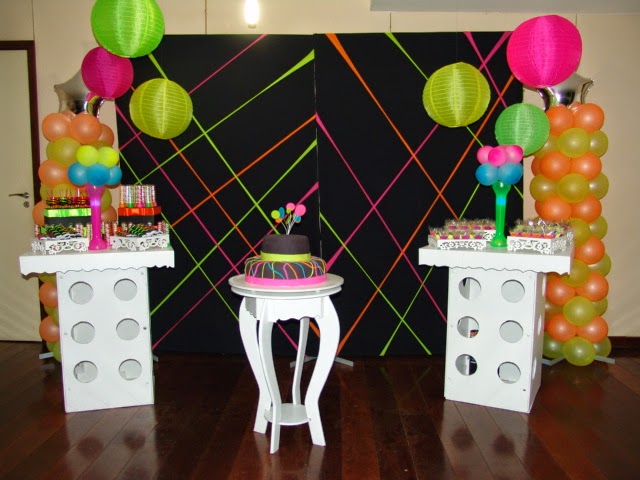 festa neon simples