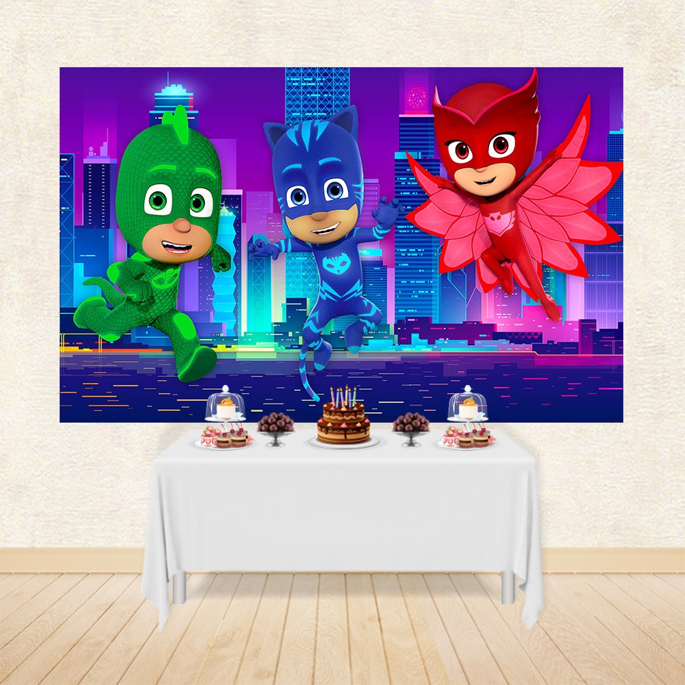 festa pj masks painel