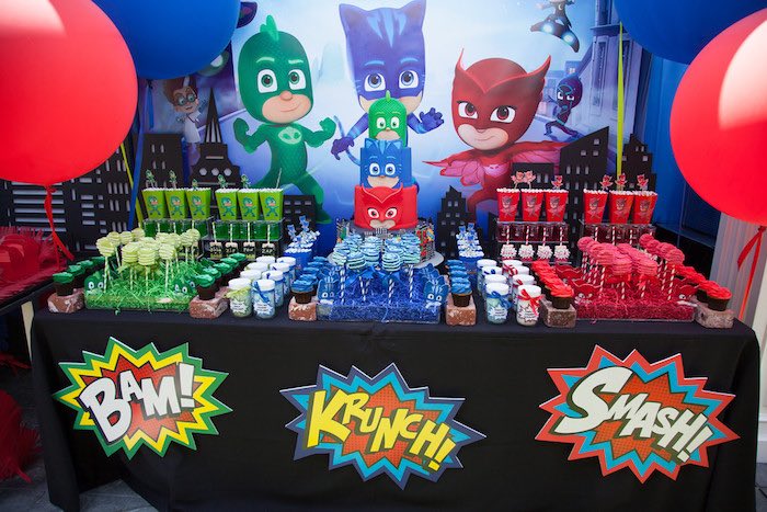 mesa de festas pj masks