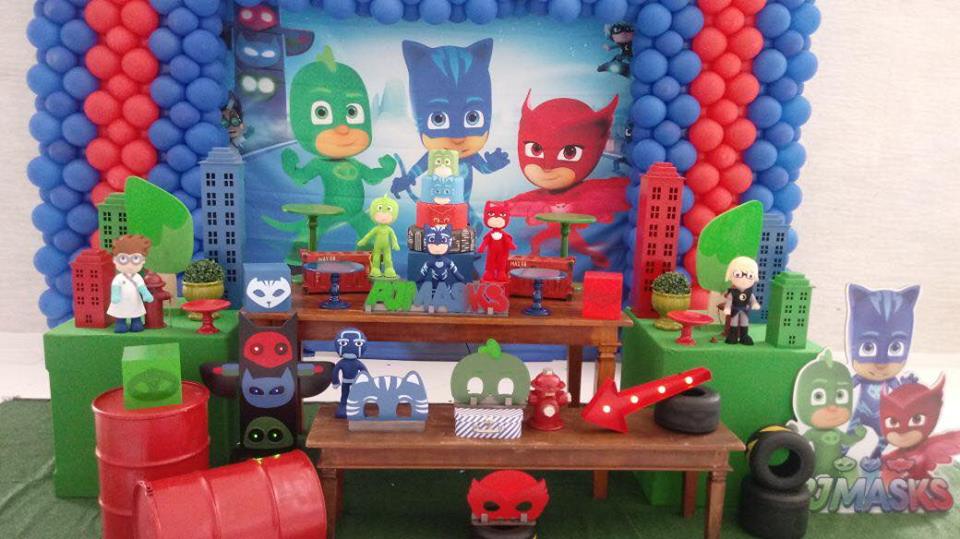 mesa de festas pj masks