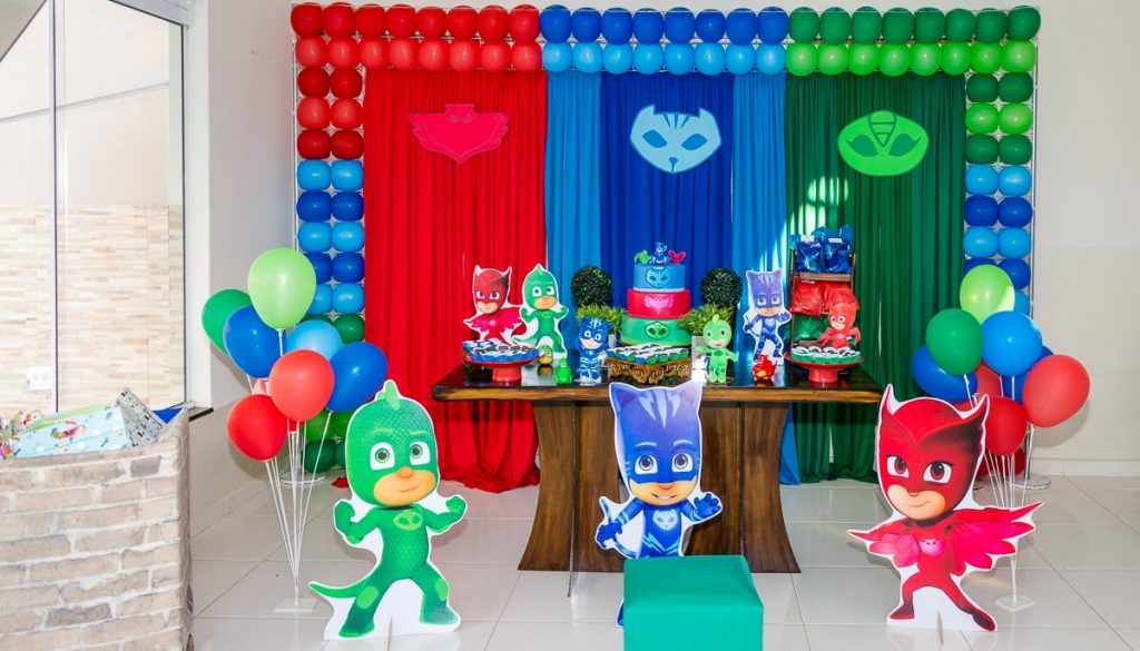 decoração de festa pj masks