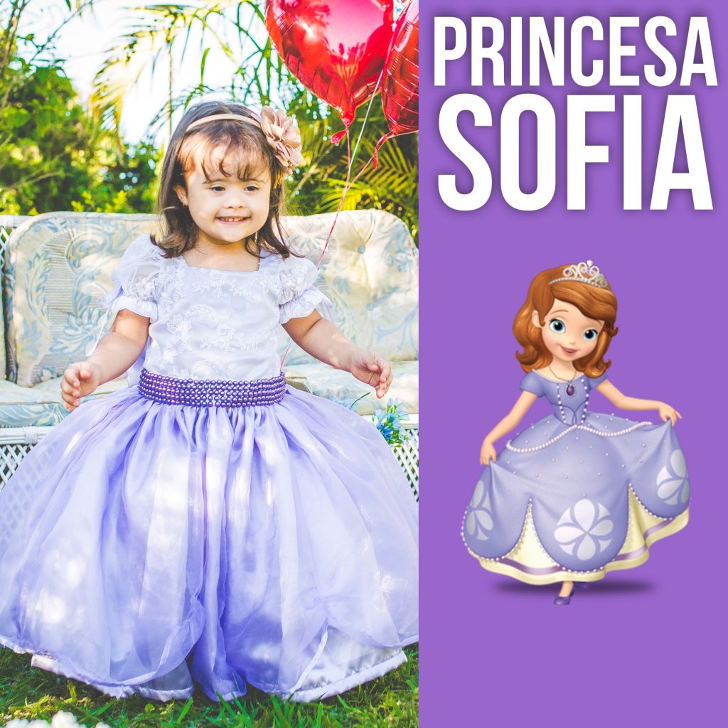 vestido de festa princesa sofia