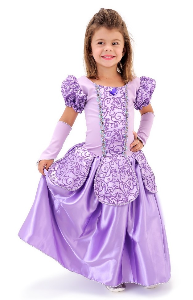 vestido de festa princesa sofia