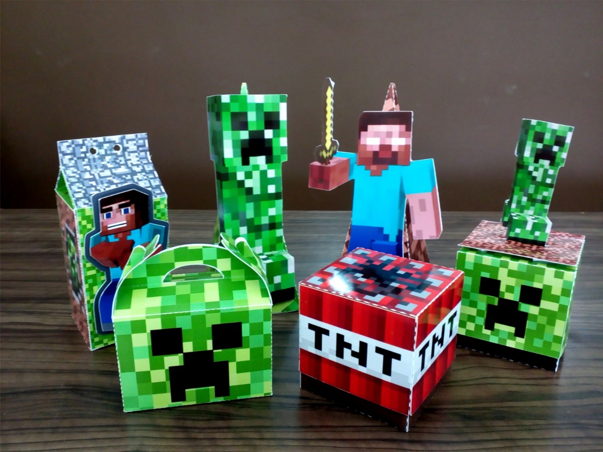 Lembrancinha Minecraft: São 71 modelos e dicas para te inspirar, confira!