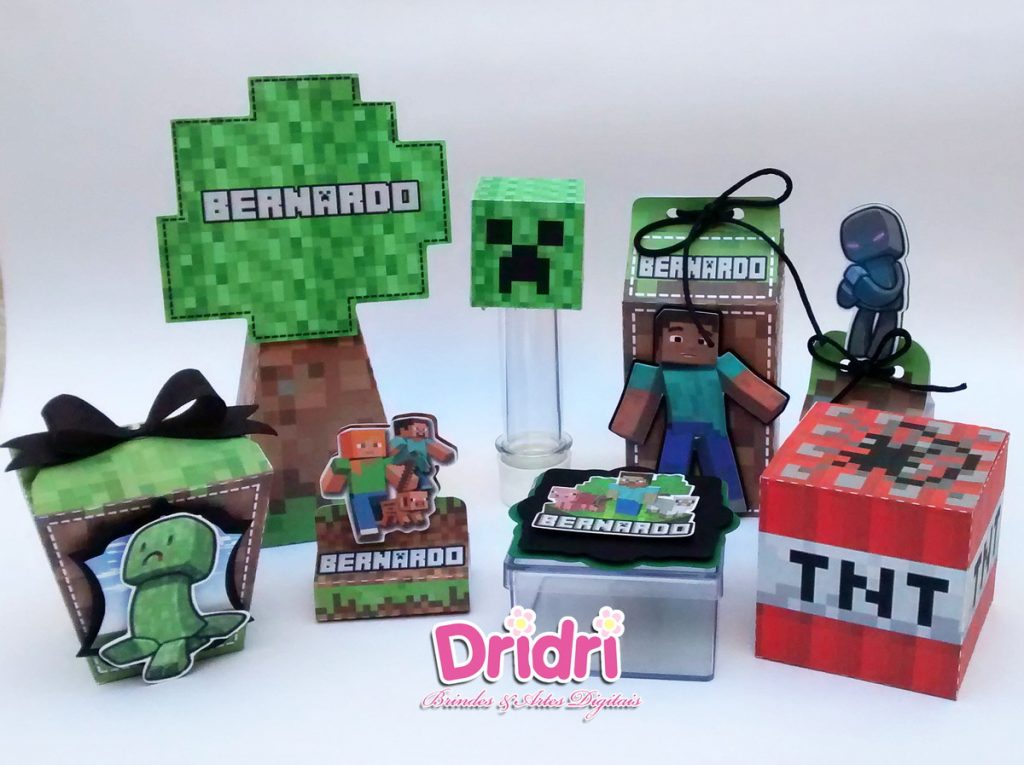 kit lembrancinha minecraft