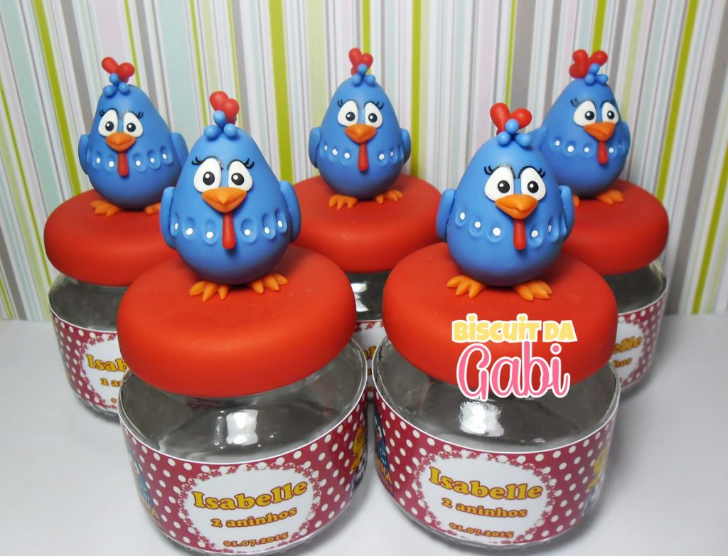 lembrancinha galinha pintadinha biscuit