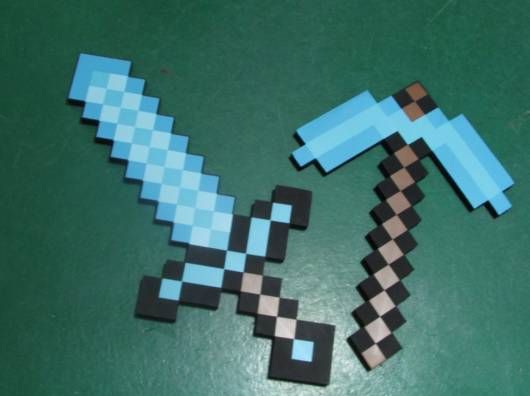 lembrancinha minecraft eva