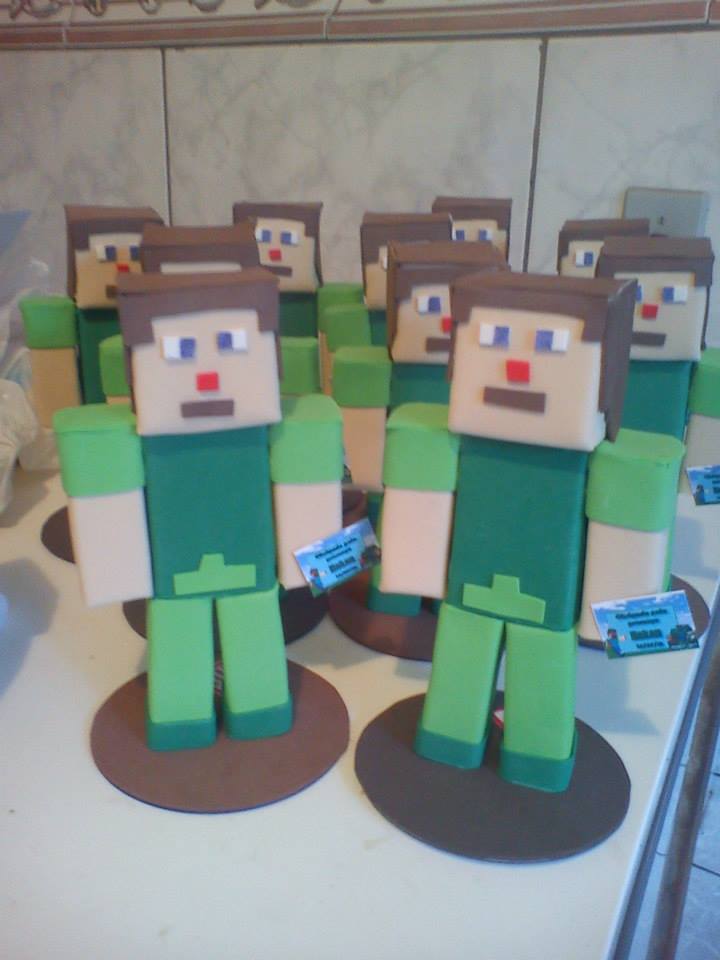 lembrancinha minecraft eva