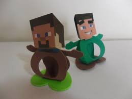 lembrancinha minecraft eva