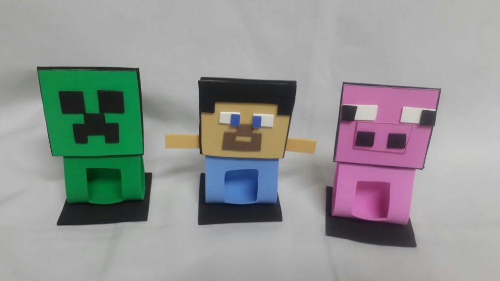 lembrancinha minecraft eva