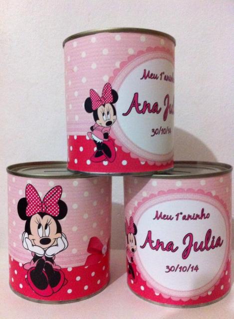 embrancinhas da minnie com lata de leite