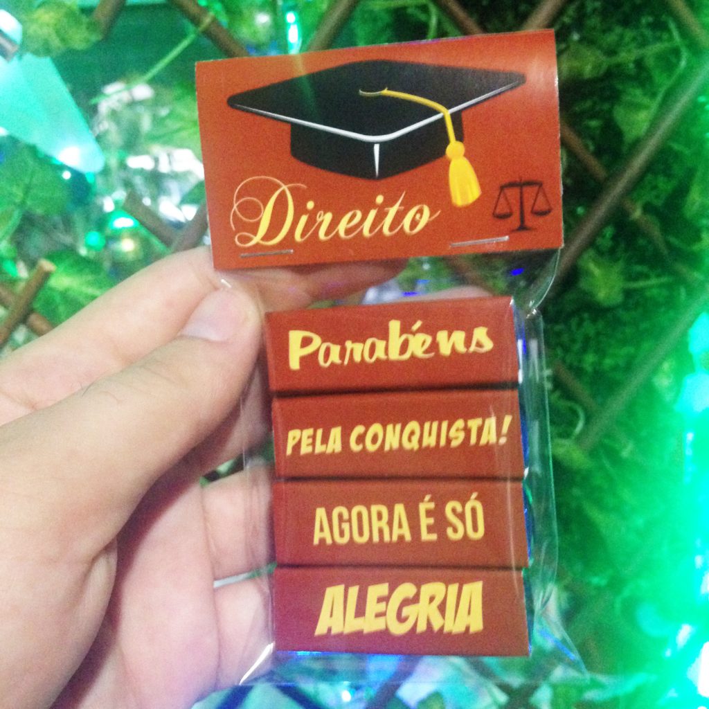 Lembrancinhas de formatura de direito