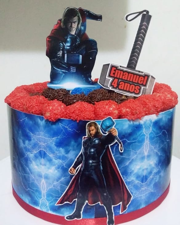 bolo do thor papel arroz