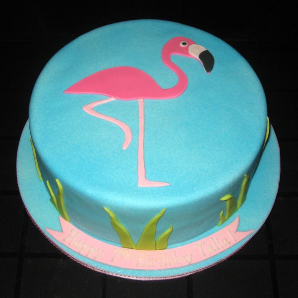 bolo flamingo simples