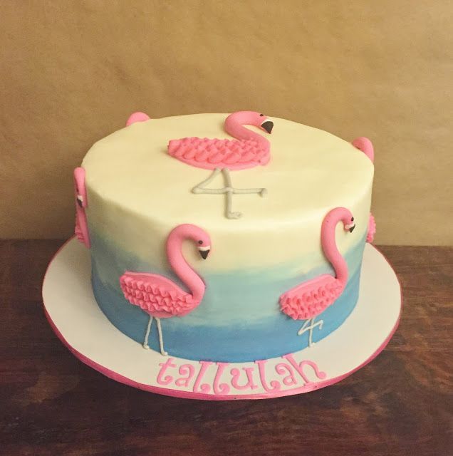 bolo flamingo simples