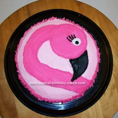 bolo flamingo simples