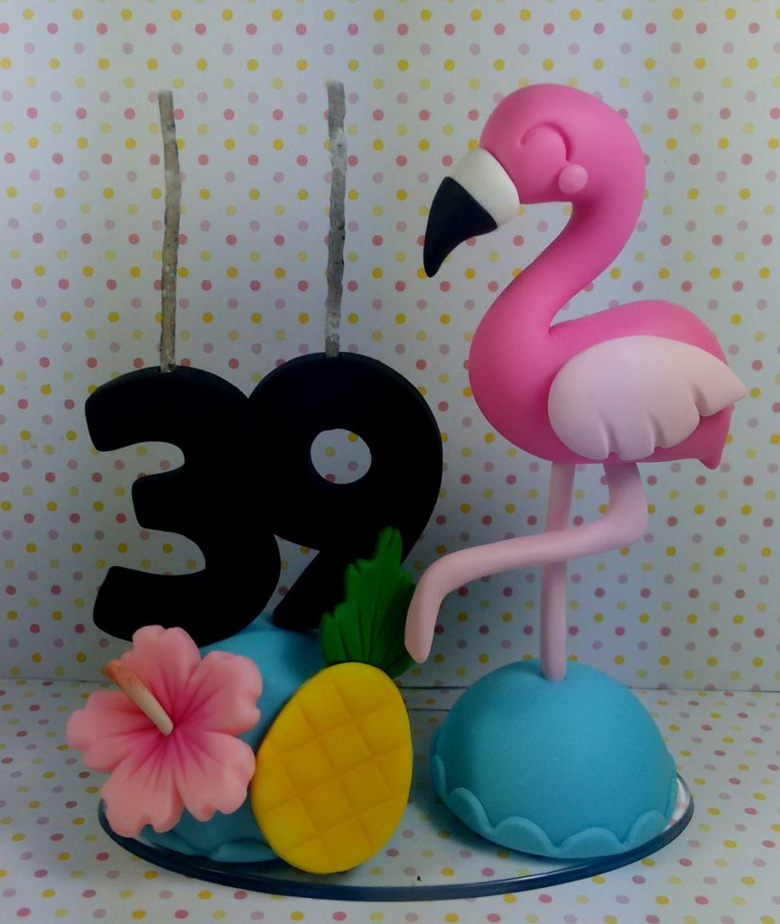 como fazer bolo flamingo