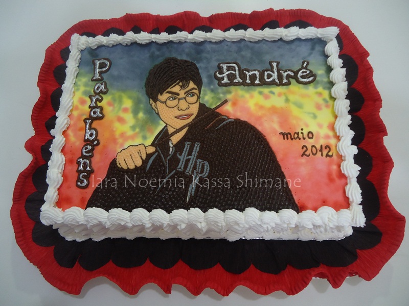 bolo harry potter papel arroz