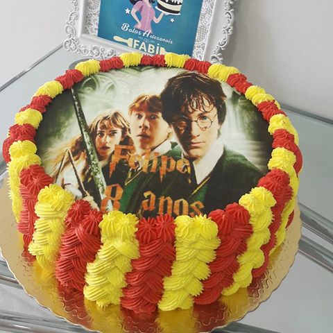 bolo harry potter papel arroz