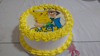 bolo pokemon papel arroz