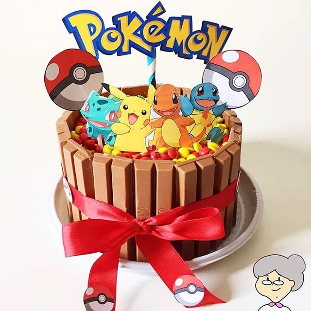 bolo pokemon kit kat