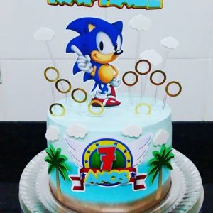 Bolo do sonic redondo