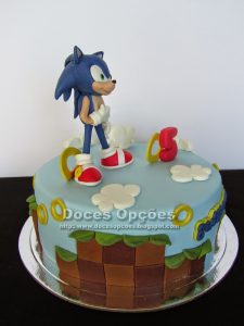 Bolo do sonic redondo