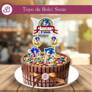 Bolo do sonic redondo