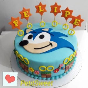 bolo do sonic simples