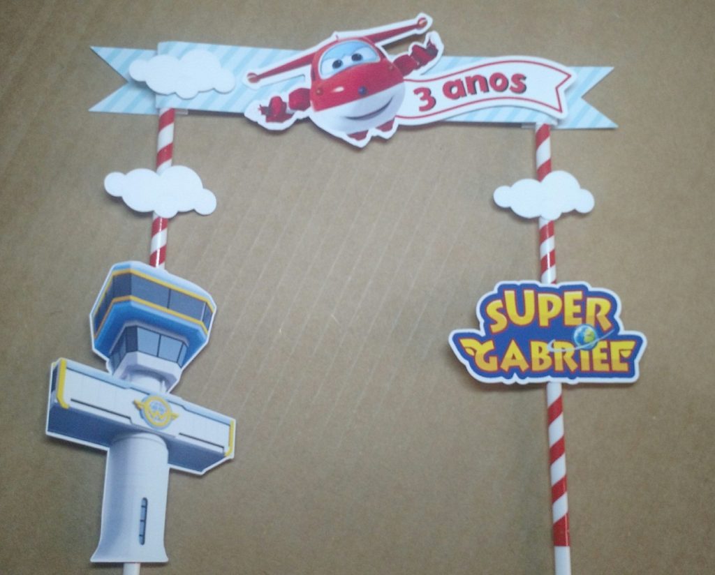 topo de bolo super wings