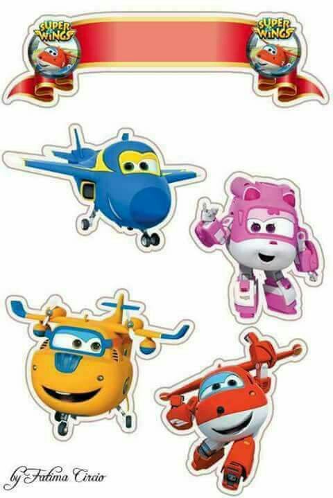 topo de bolo super wings