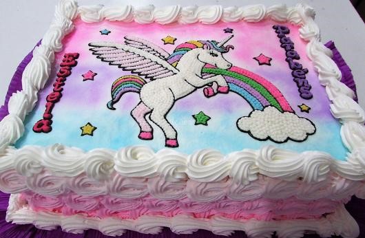 bolo unicornio chantilly papel arroz