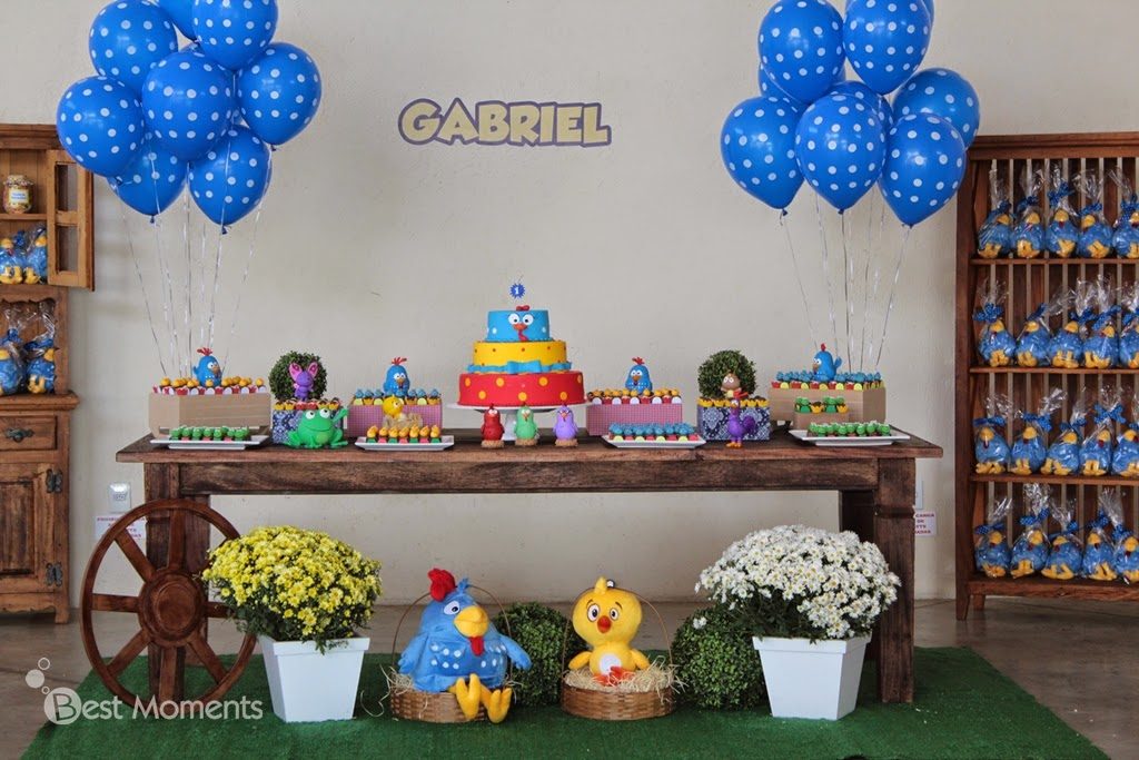 festa da galinha pintadinha para menino