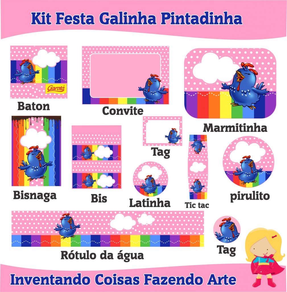 kit festa galinha pintadinha