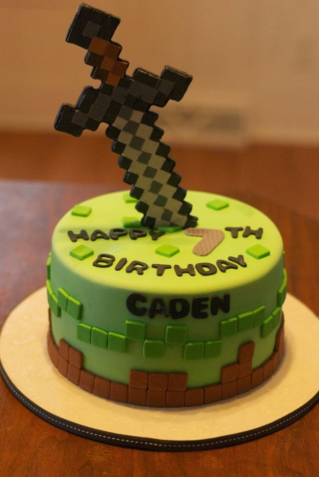 bolo festa minecraft